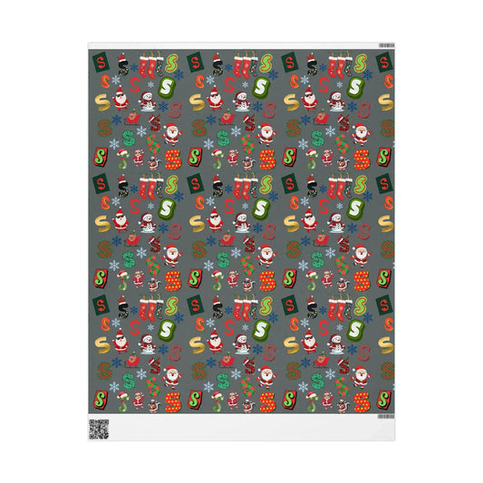"S" Christmas Wrapping Paper β Alphabet Gift Swap Collection