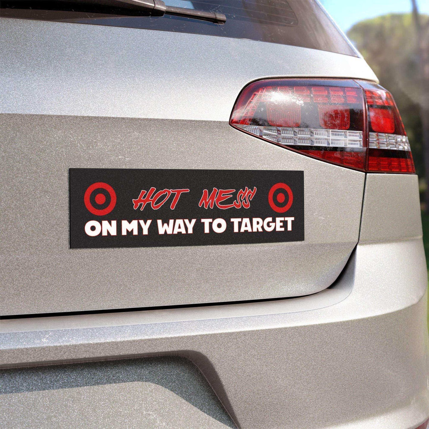 Hot Mess — On My Way to Target | Funny Car Magnet