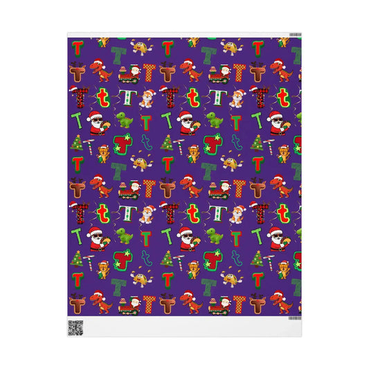 "T" Christmas Wrapping Paper β Alphabet Gift Swap Collection