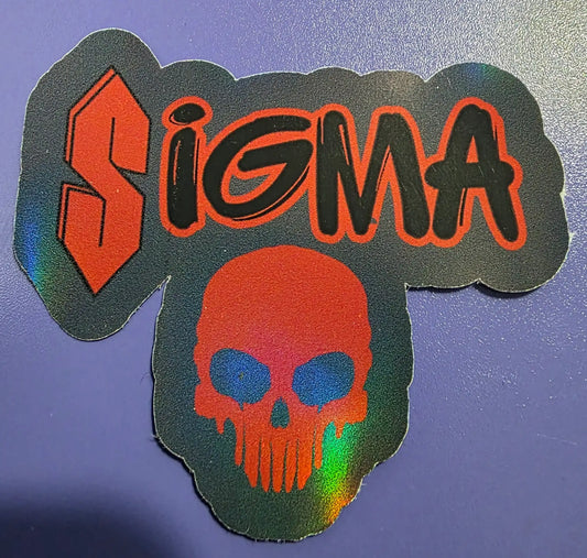 Sigma Skull Sticker