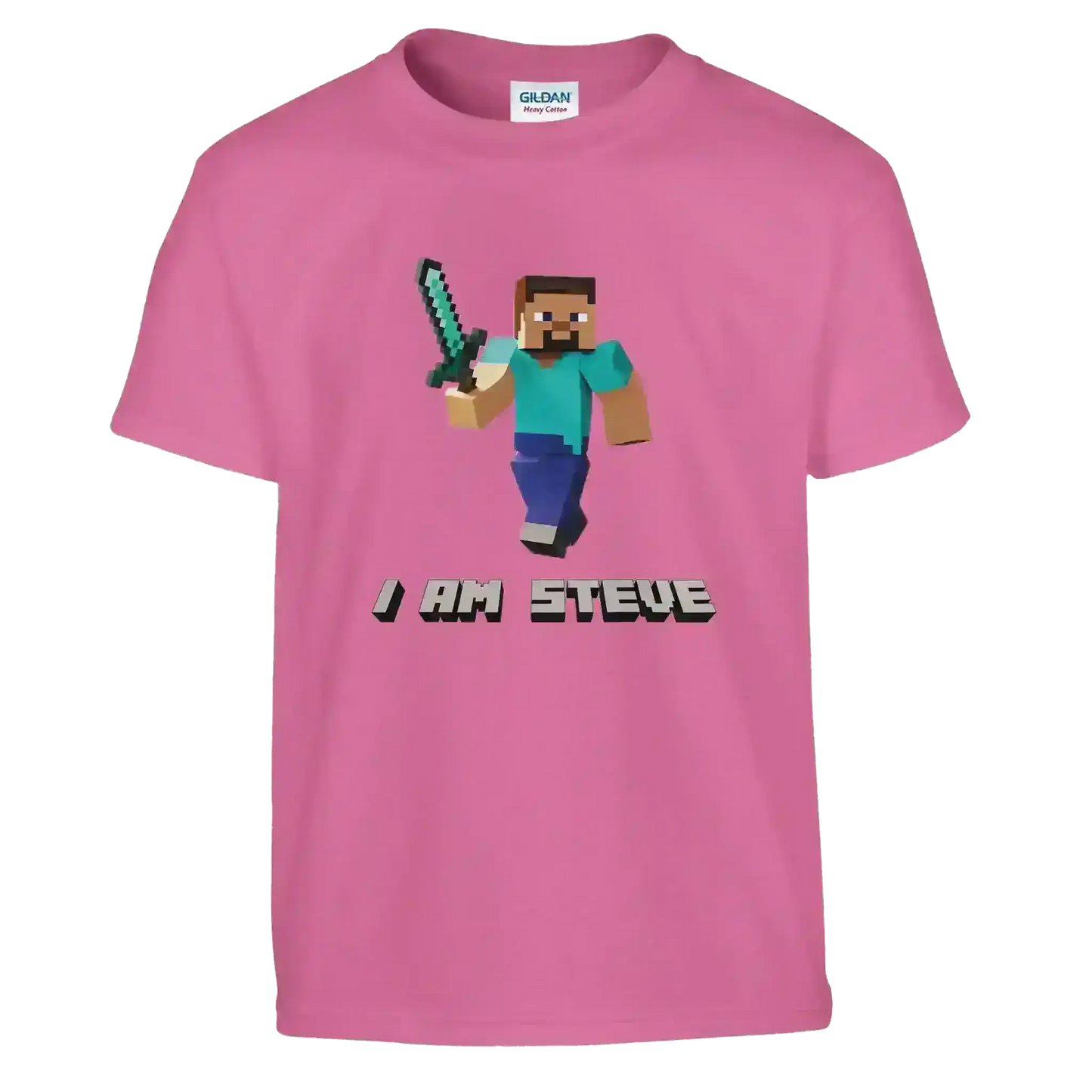 I Am Steve Minecraft Youth Graphic Tee - Cady Creations