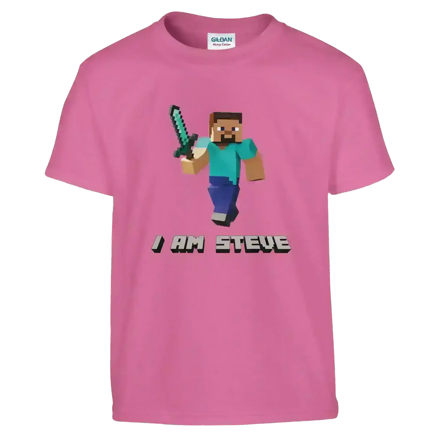 I Am Steve Minecraft Youth Graphic Tee - Cady Creations