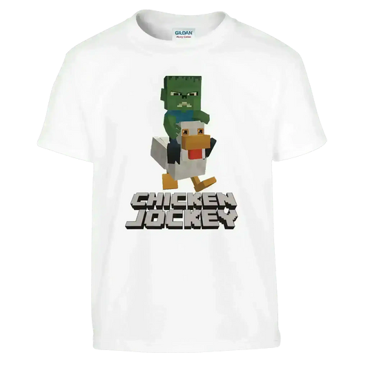 Chicken Jockey Minecraft Gaming Youth Tee - Cady Creations