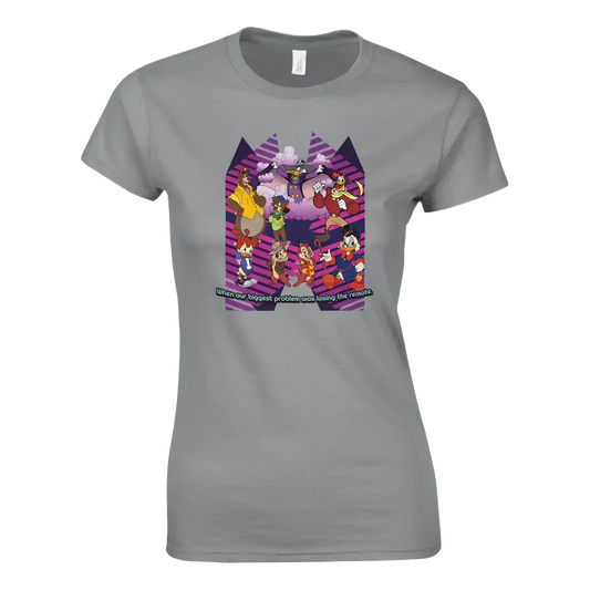 When Our Biggest Problem Was Losing The Remote Fitted Tee - Cady Creations