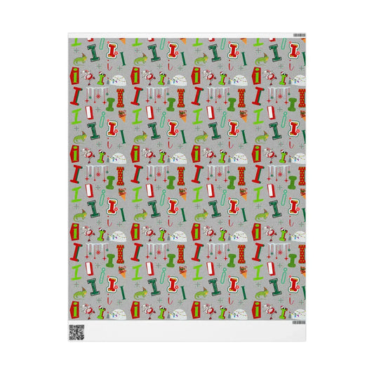 "I" Christmas Wrapping Paper – Alphabet Gift Swap Collection