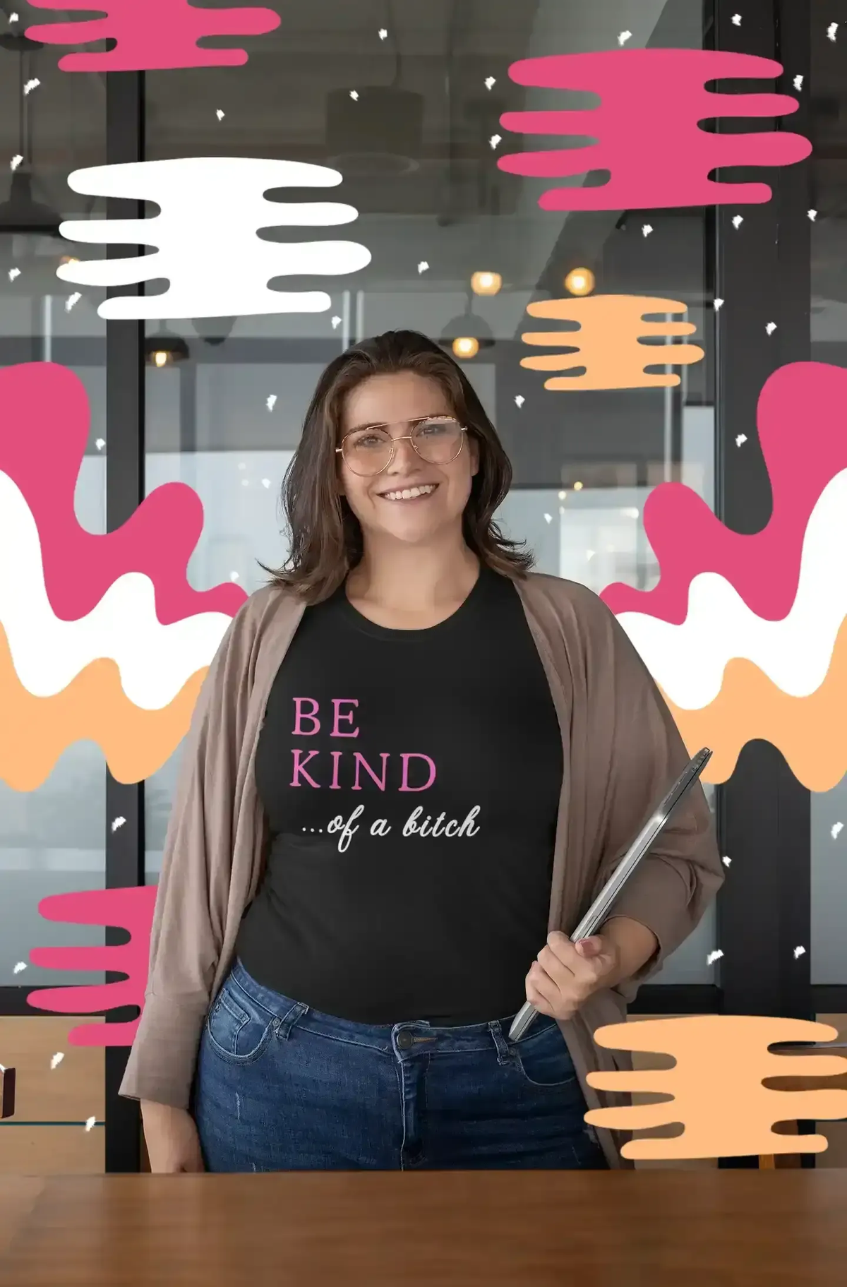 BE KIND of a bitch — Women's Curvy Tee - Cady Creations