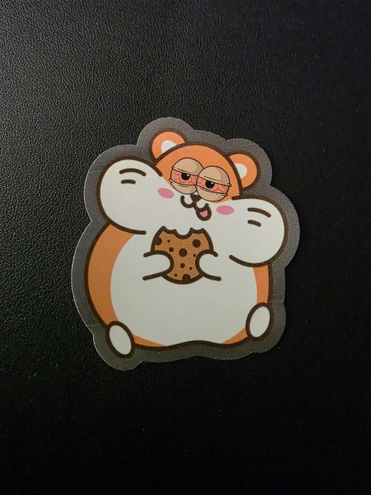 Baked Hamster - Premium Vinyl Sticker - Cady Creations