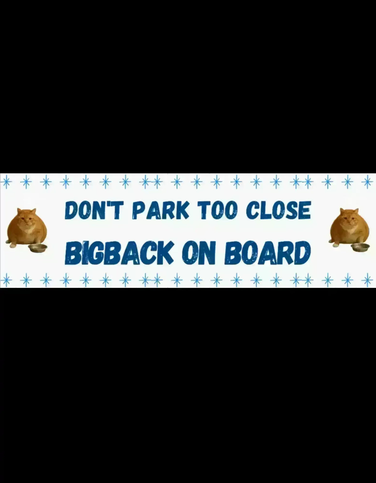 Bigback On Board - Bumper Sticker - Cady Creations
