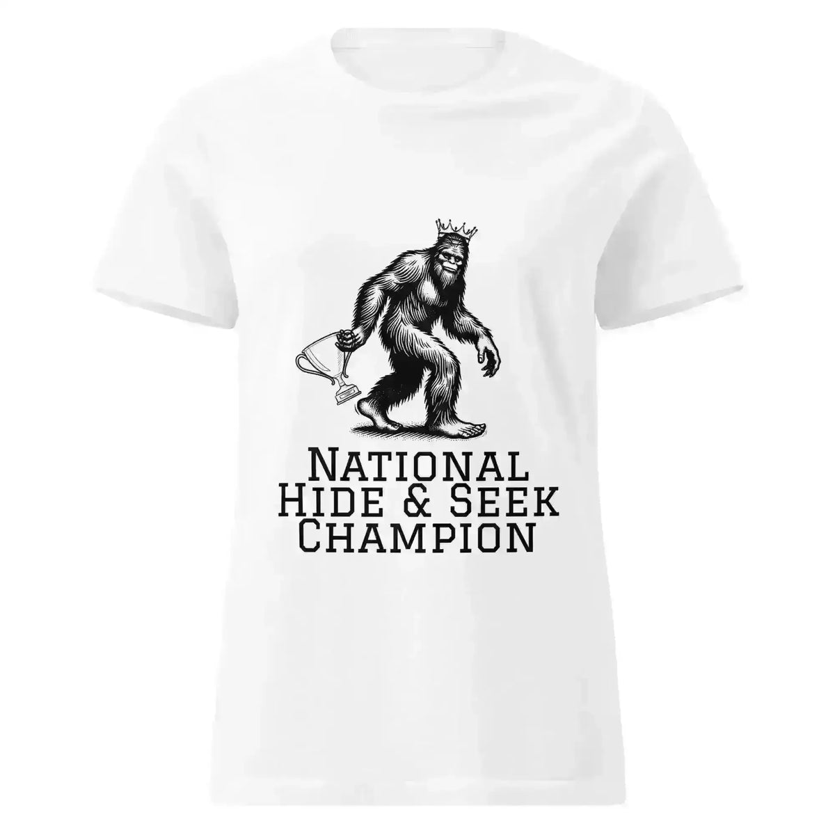 Bigfoot National Hide & Seek Champion - Fitted Tee - Cady Creations
