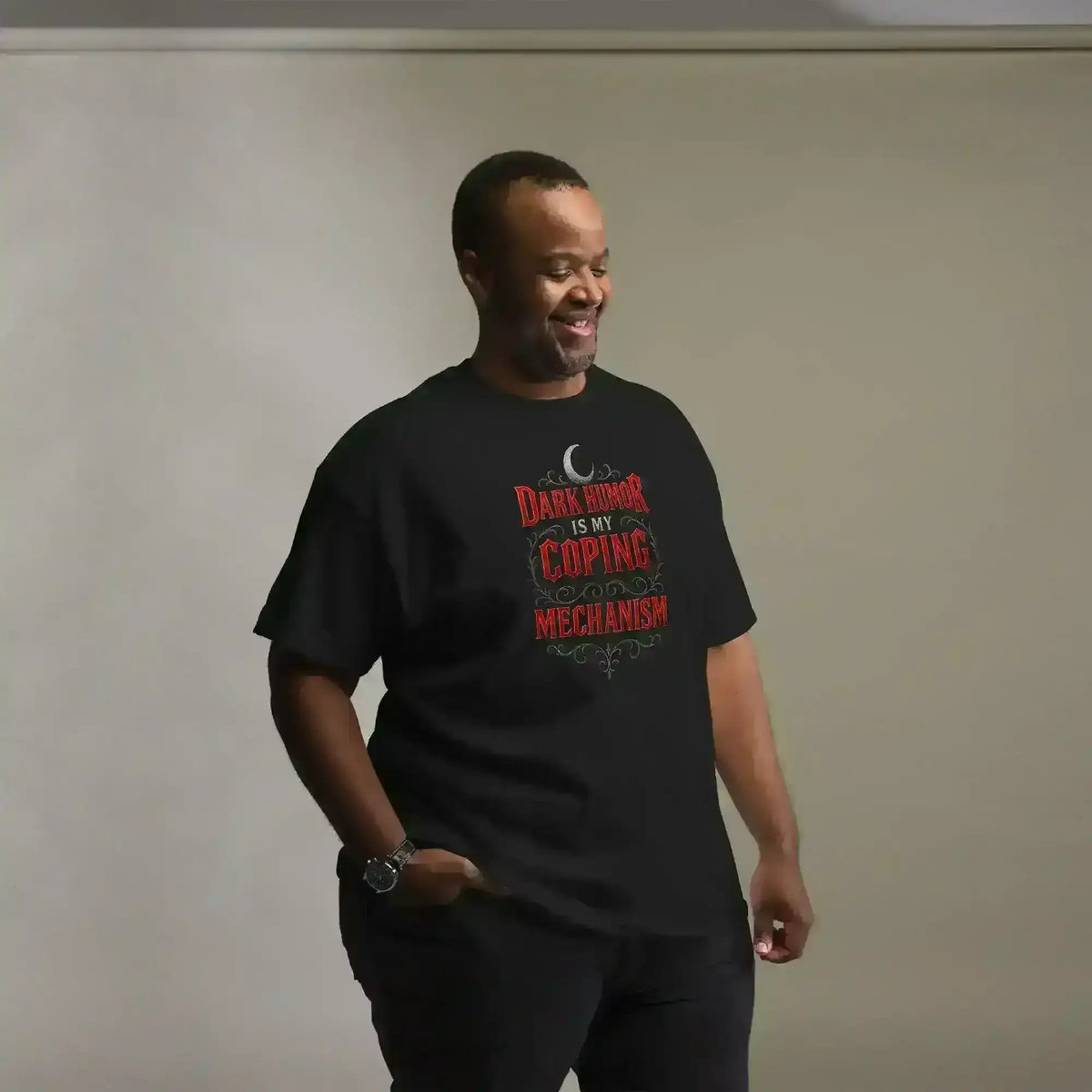Dark Humor Is My Coping Mechanism Unisex Tee - Spooky Season No Filter Humor - Cady Creations