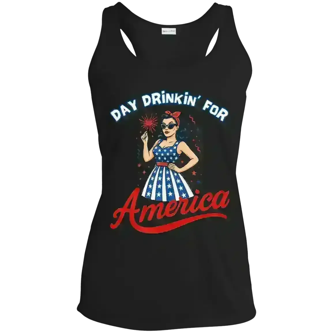 Day Drinkin' For America - Racerback Tank - Cady Creations