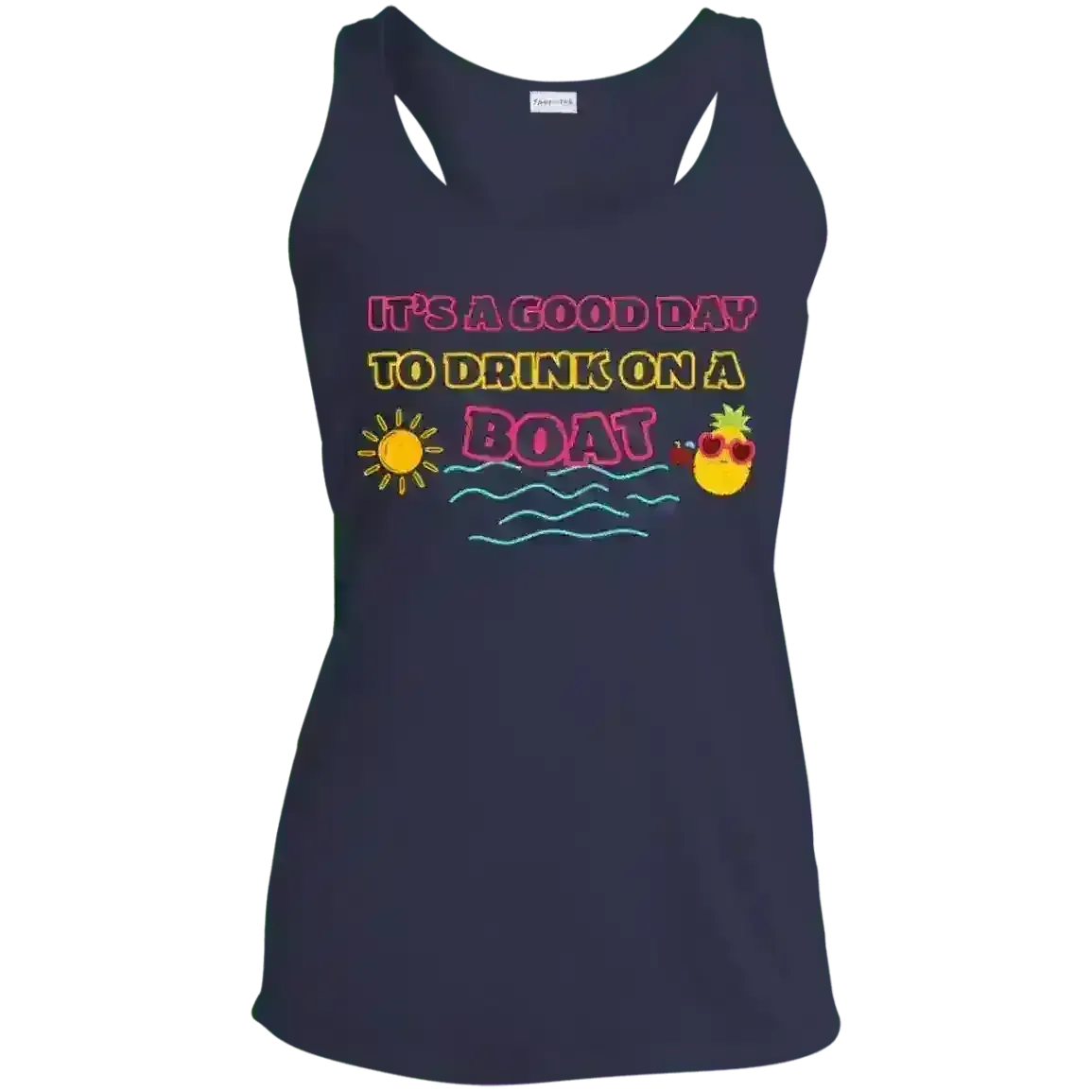 Drink On A Boat - Racerback Tank - Cady Creations