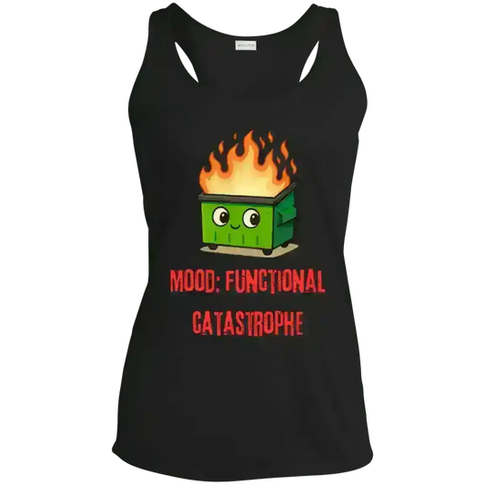 Dumpster Fire - Racerback Tank - Cady Creations