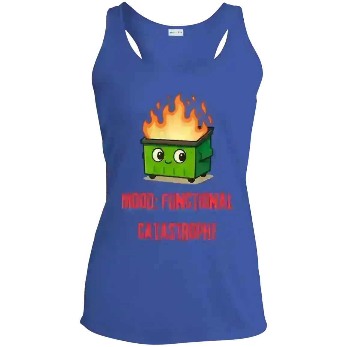 Dumpster Fire - Racerback Tank - Cady Creations