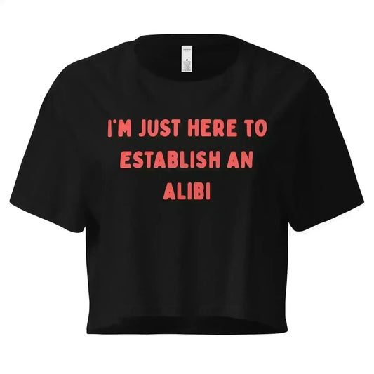 Establishing An Alibi - Crop Top - Cady Creations