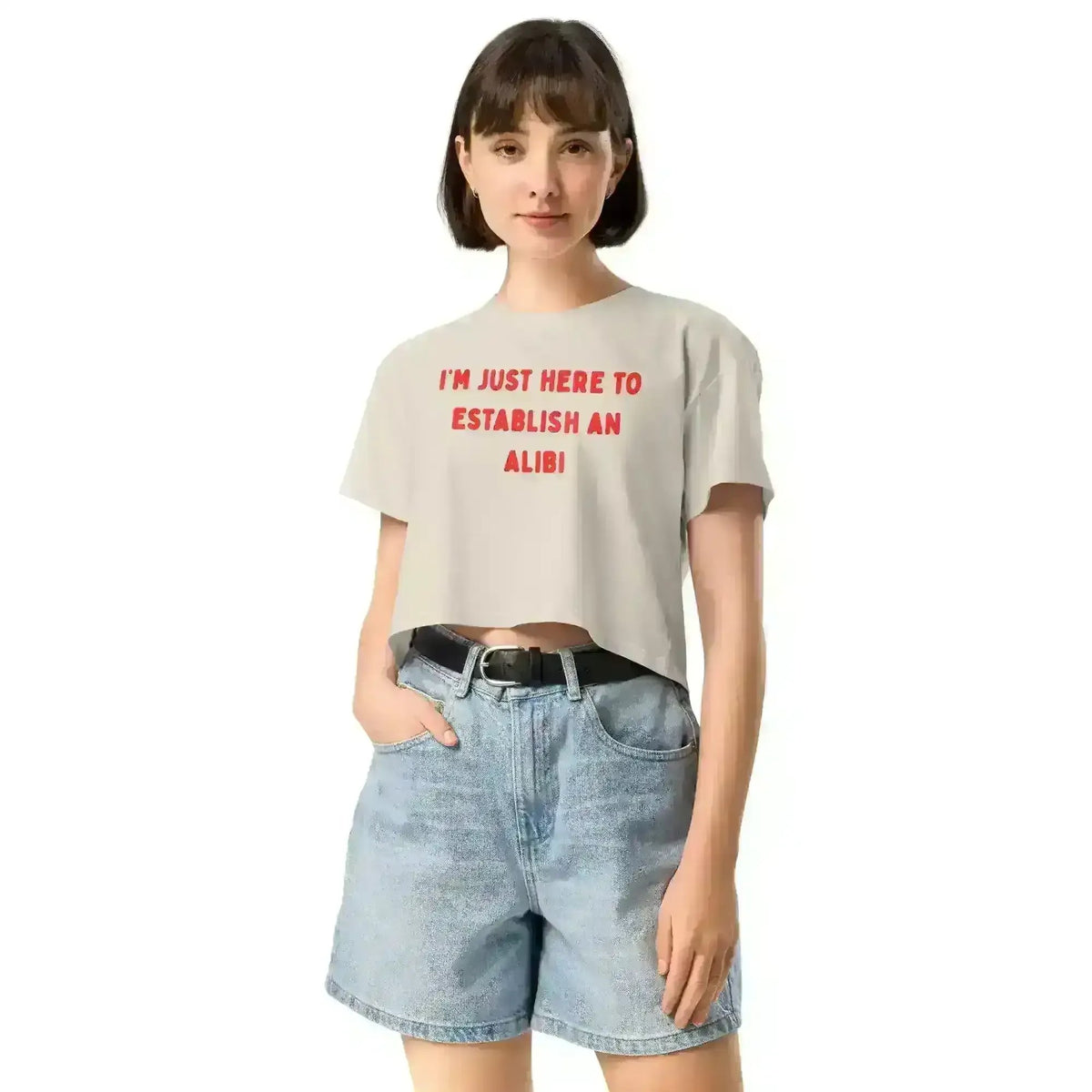 Establishing An Alibi - Crop Top - Cady Creations