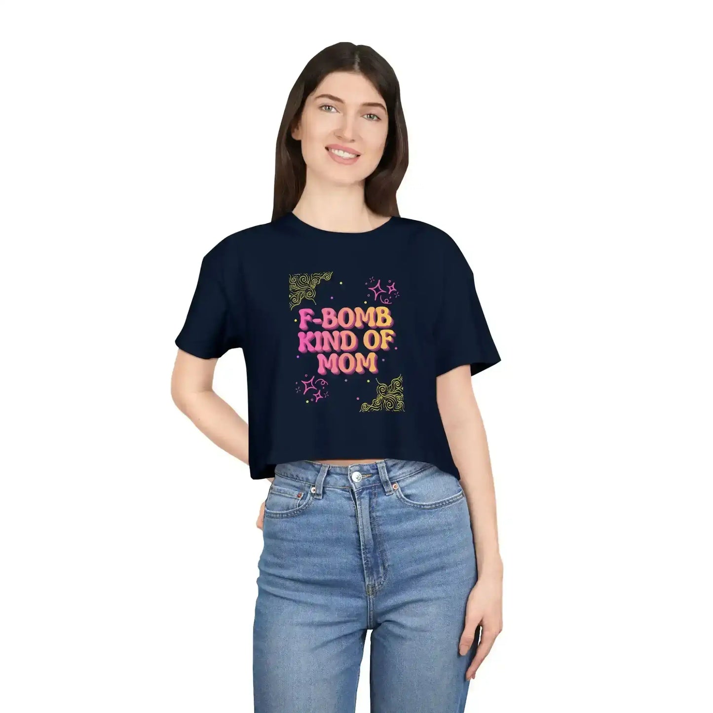 F-Bomb Kind of Mom - Crop Top - Cady Creations