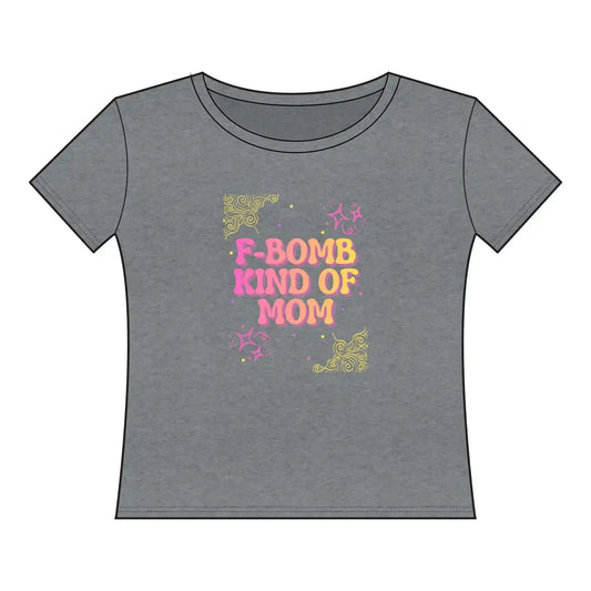 F‑Bomb Kind of Mom Tee — Women's Curvy Tee - Cady Creations