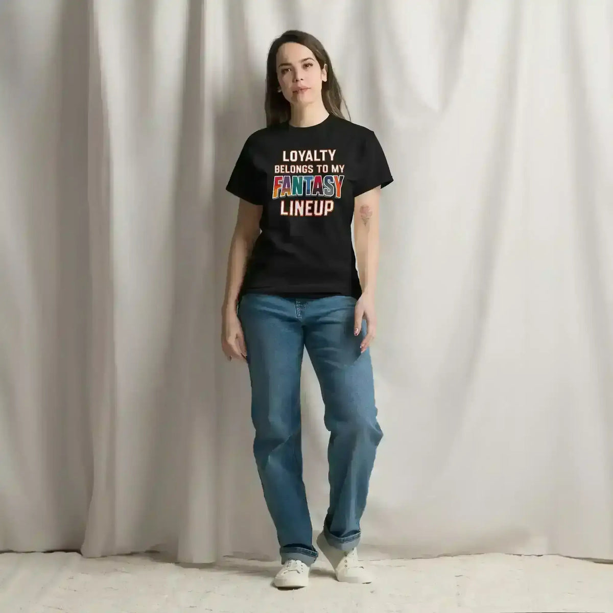 Loyalty Belongs To My Fantasy Lineup Unisex Tee - Fantasy Football Humor - Cady Creations