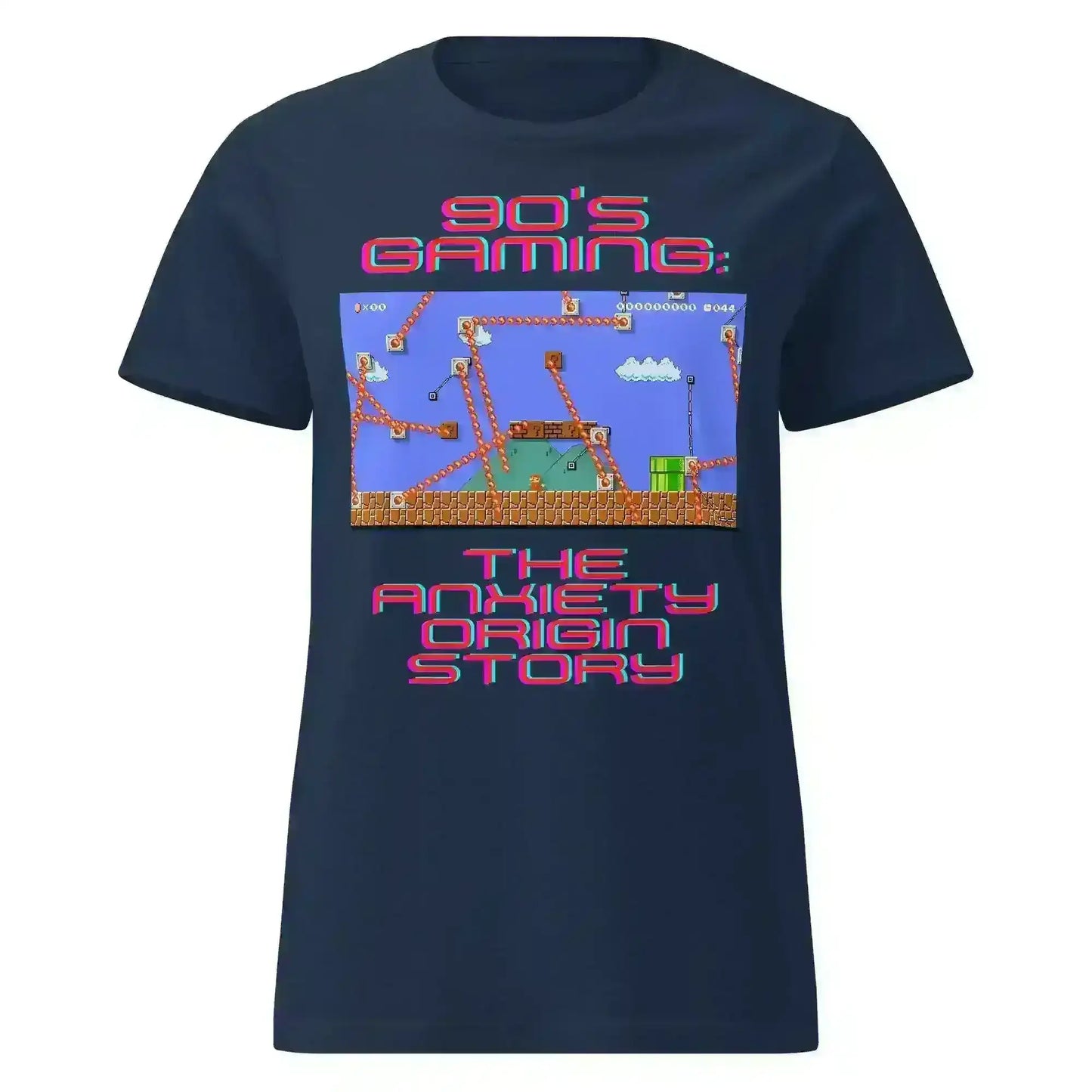 Gaming Anxiety Origin Story - Fitted Tee - Cady Creations