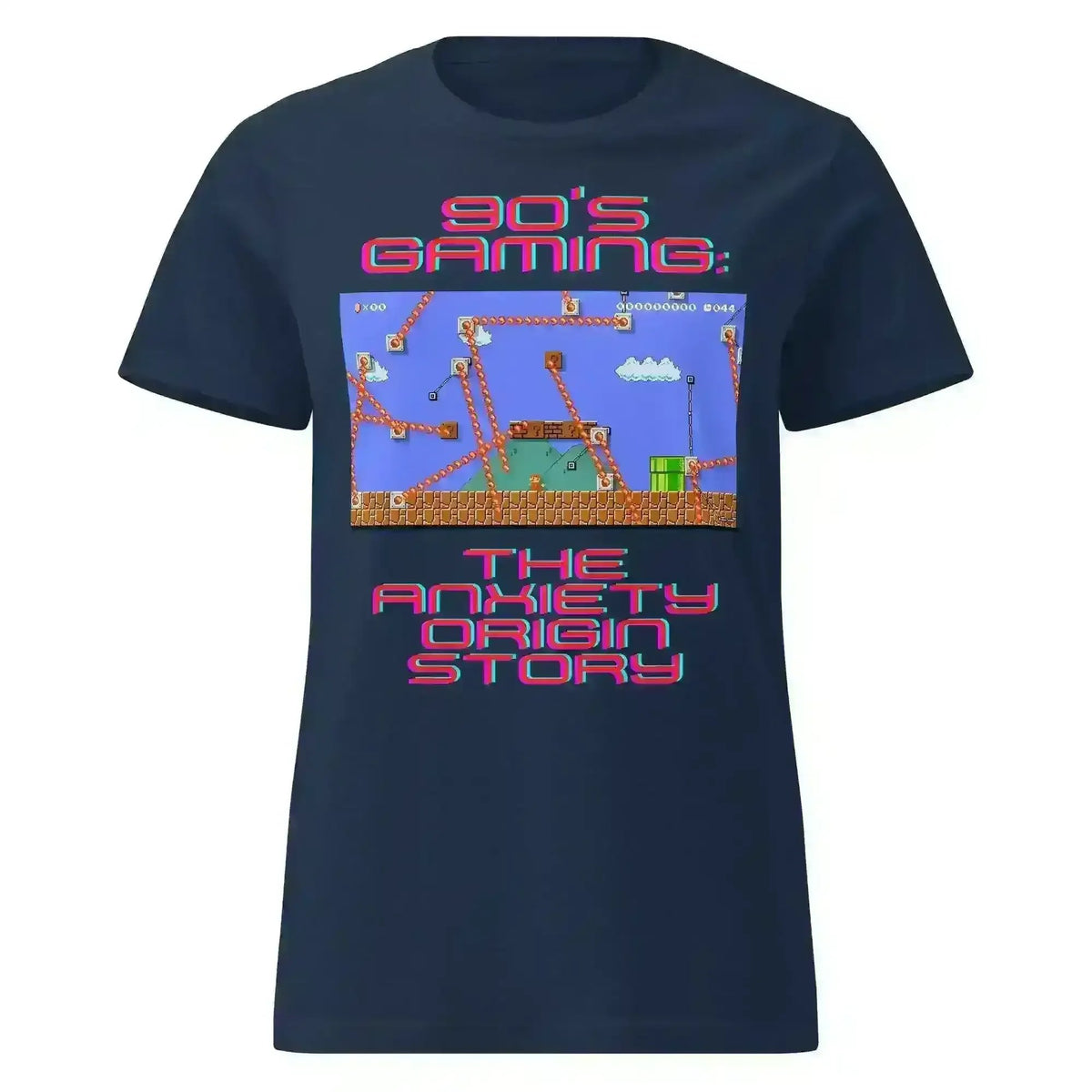 Gaming Anxiety Origin Story - Fitted Tee - Cady Creations