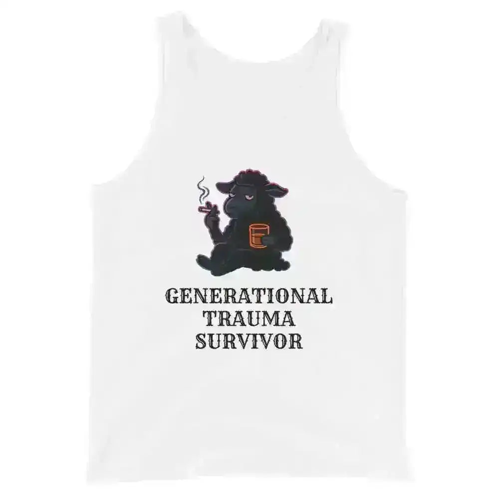 Generational Trauma Survivor Black Sheep Mental Health Humor Men's Tank Top - Cady Creations