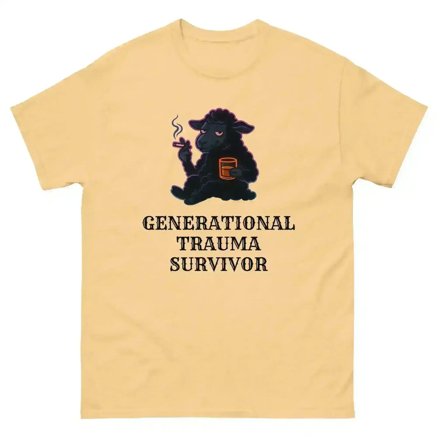 Generational Trauma Survivor Black Sheep Mental Health Humor Unisex Tee - Cady Creations