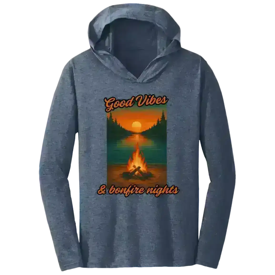 Good Vibes & Bonfire Nights - Tee Shirt Hoodie - Cady Creations