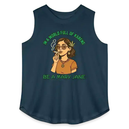 In A World Full Of Karens Be A Mary Jane Women's Curvy Relaxed Tank Top - Cady Creations