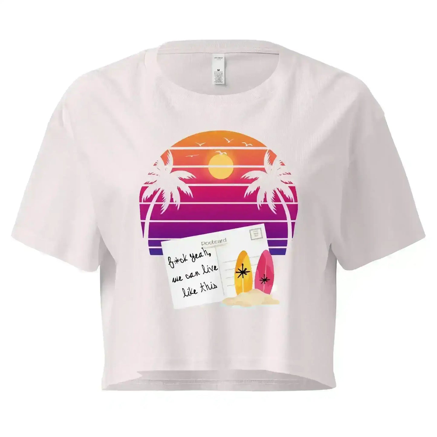 Jack's Mannequin Holiday From Real Inspired Cropped Graphic Tee - Cady Creations