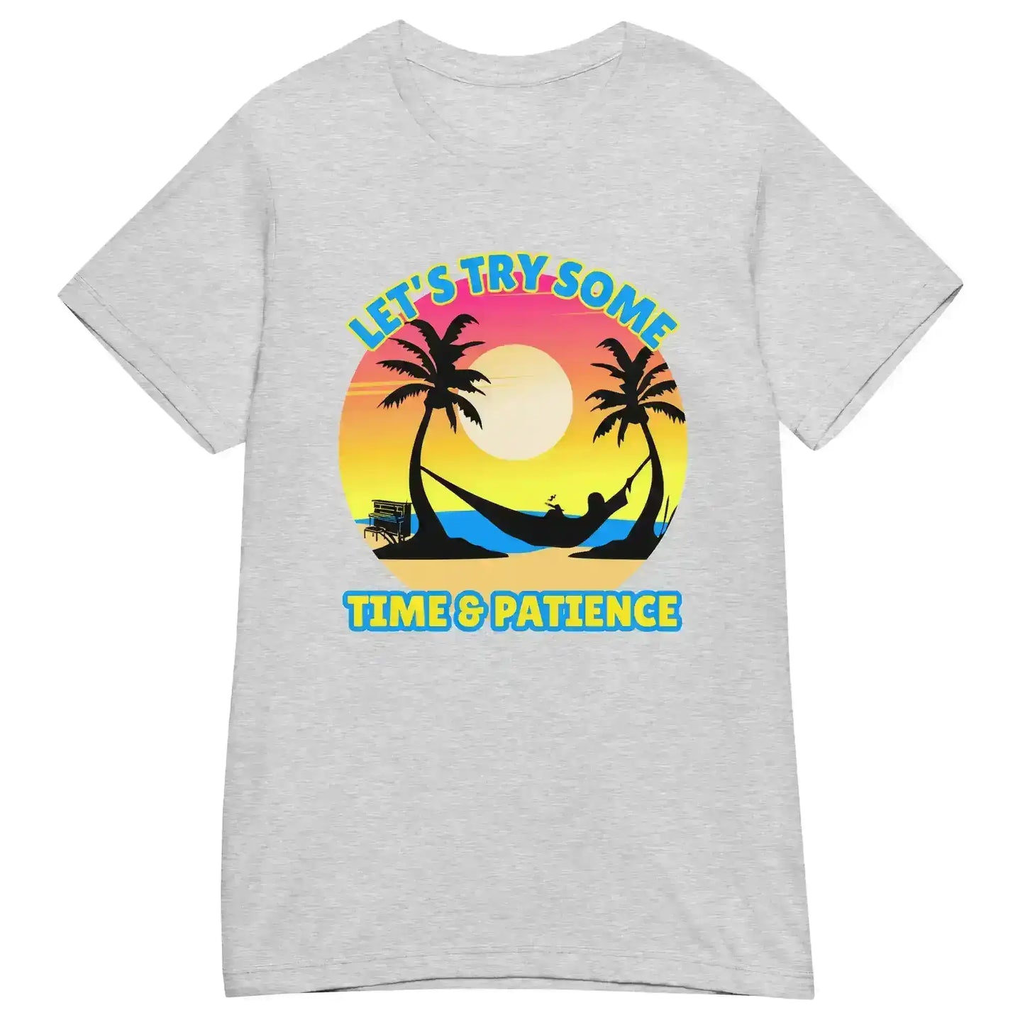 Let's Try Some Time & Patience Blue Vacation Andrew McMahon in the Wilderness Inspired Fitted Tee - Cady Creations