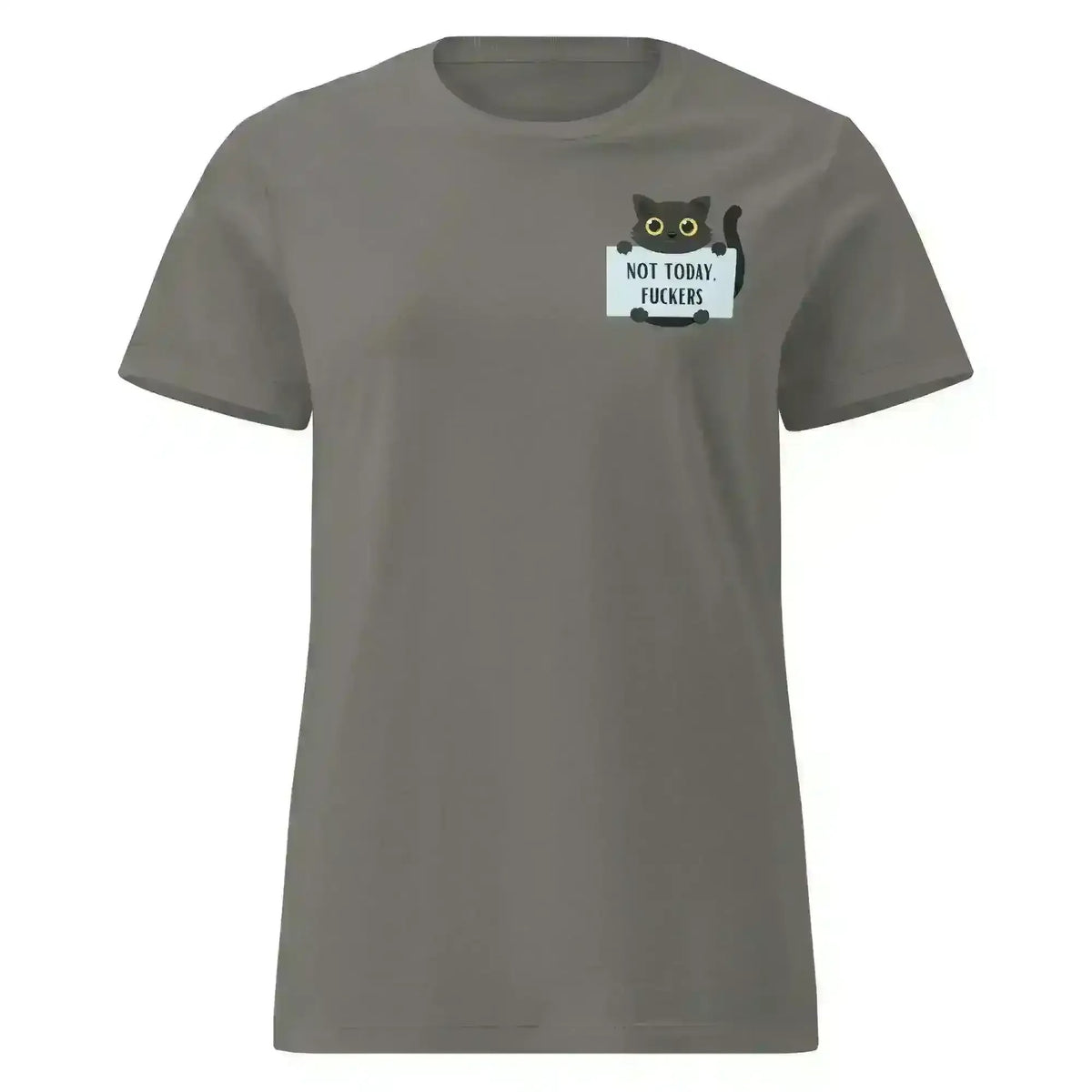 Not Today Cat - Fitted Tee - Cady Creations