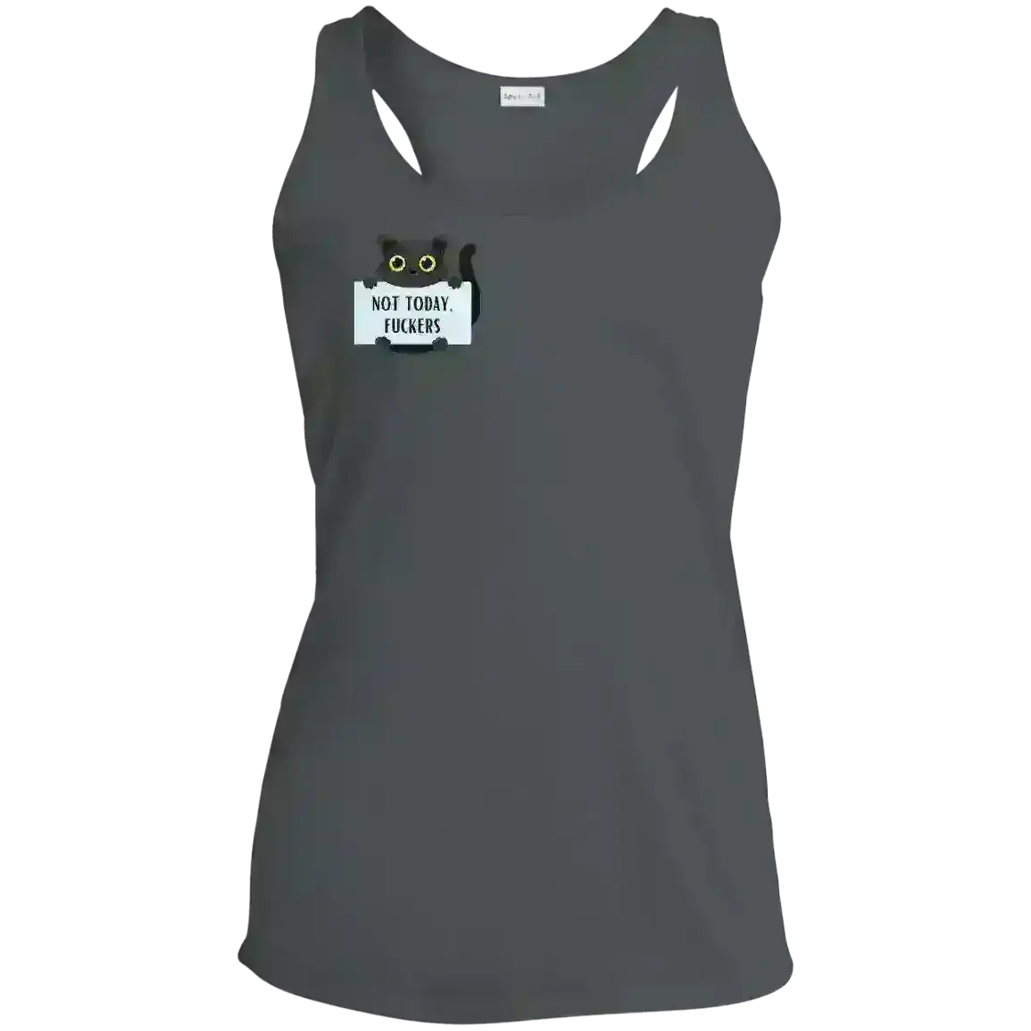Not Today Cat - Racerback Tank - Cady Creations