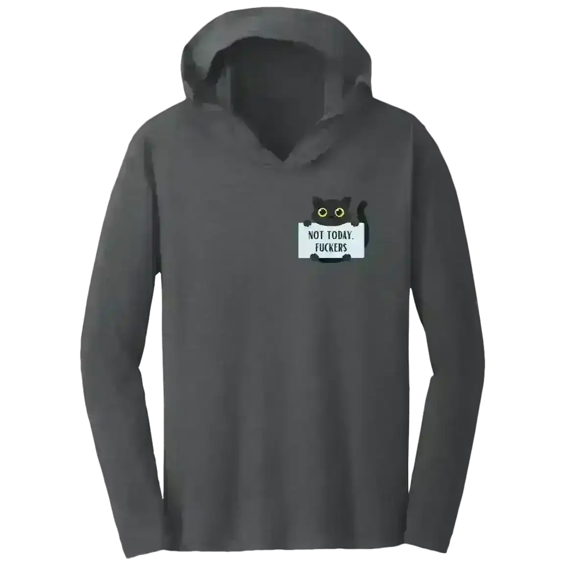 Not Today Cat -Tee Shirt Hoodie - Cady Creations