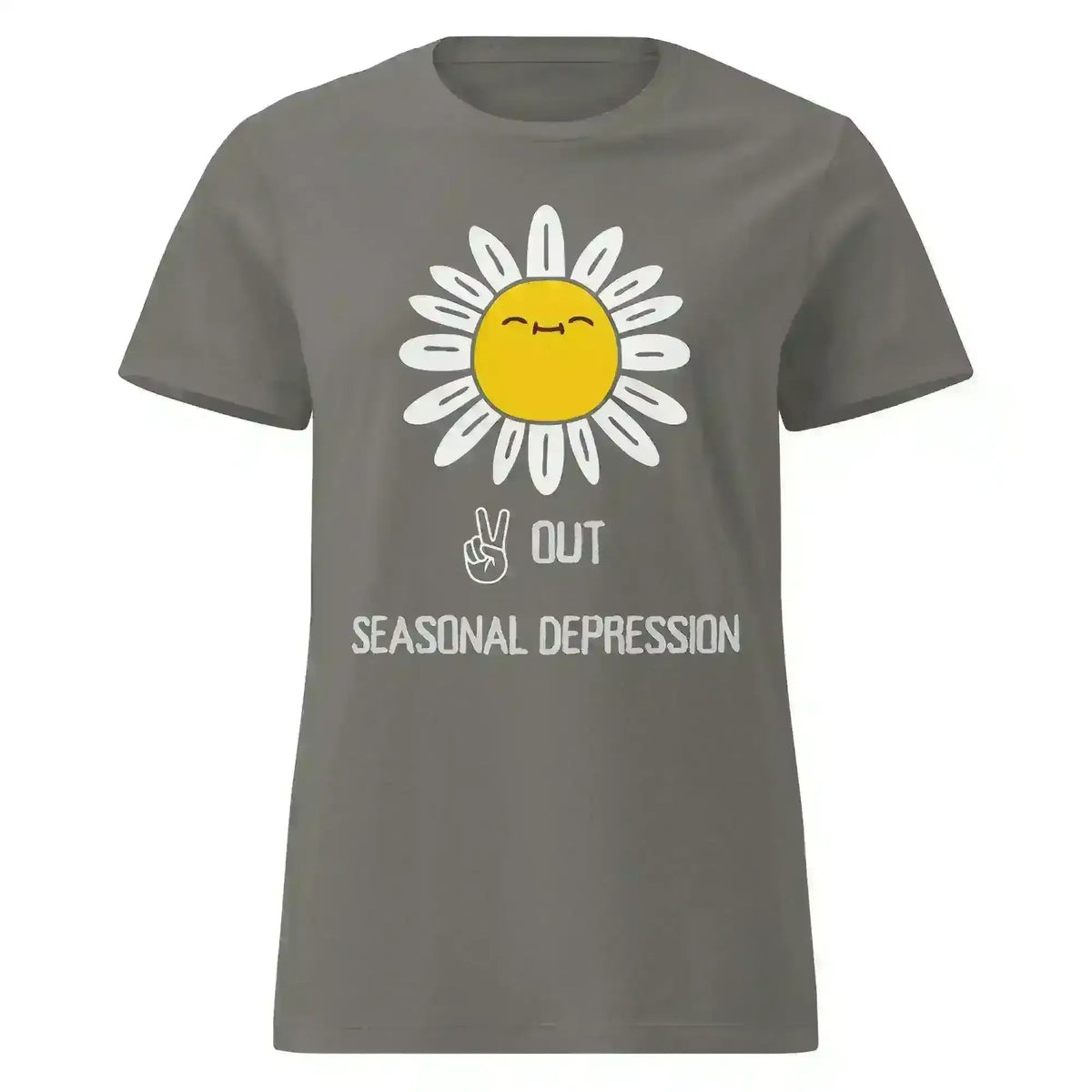 Peace Out Seasonal Depression - Fitted Tee - Cady Creations