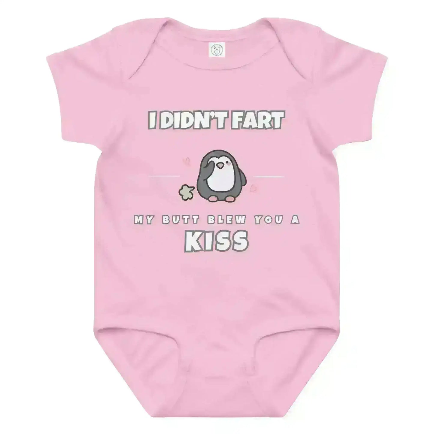 Penguin Toots Butt Kiss - Baby Onesie - Cady Creations