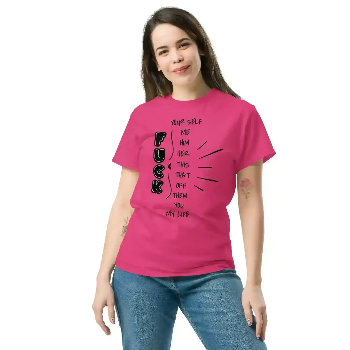 “Pick Your F*ck” Funny Graphic Tee – Sarcastic Dark Humor Unisex T-Shirt - Cady Creations