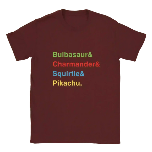 Pokemon Starters Unisex Graphic Tee - Cady Creations