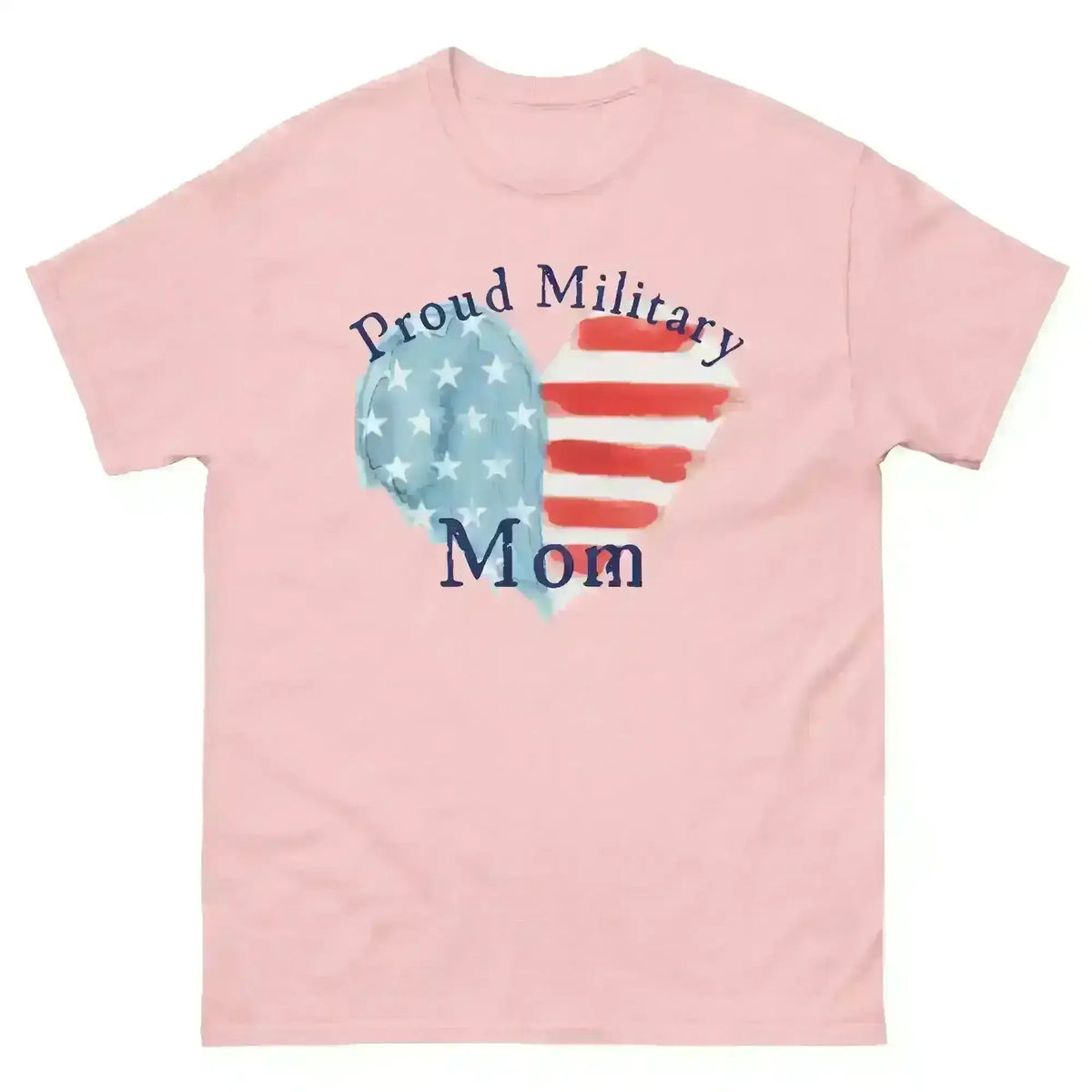 Proud Military Mom Patriotic Heart - Unisex Tee - Cady Creations