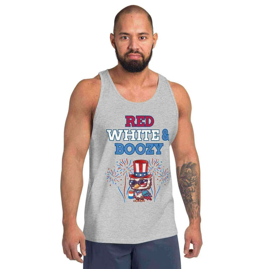 Red White & Boozy - Men's Tank - Cady Creations