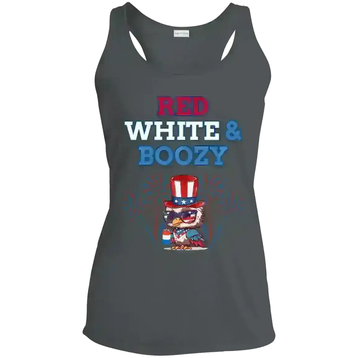 Red White & Boozy - Racerback Tank - Cady Creations