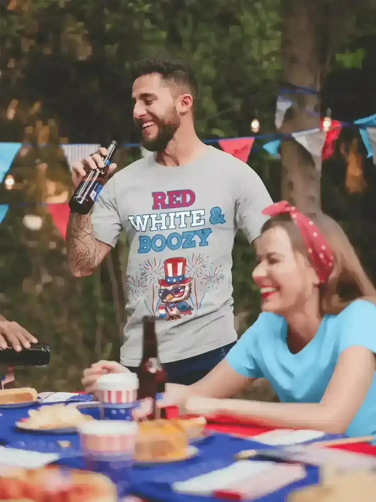 Red White & Boozy - Unisex Tee - Cady Creations