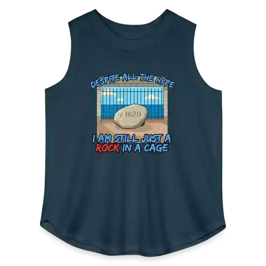 Rock In A Cage Plymouth Rock - Curvy Tank - Cady Creations