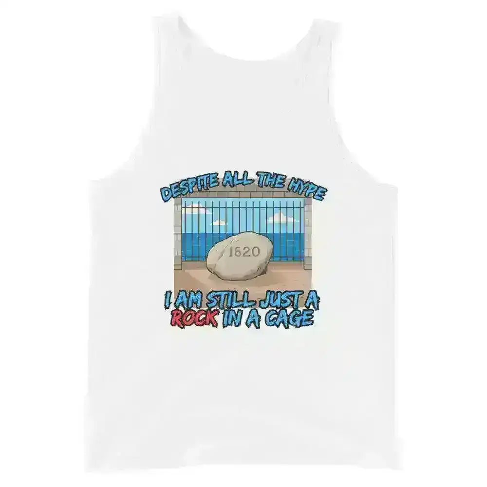 Rock In A Cage Plymouth Rock - Men's Tank - Cady Creations