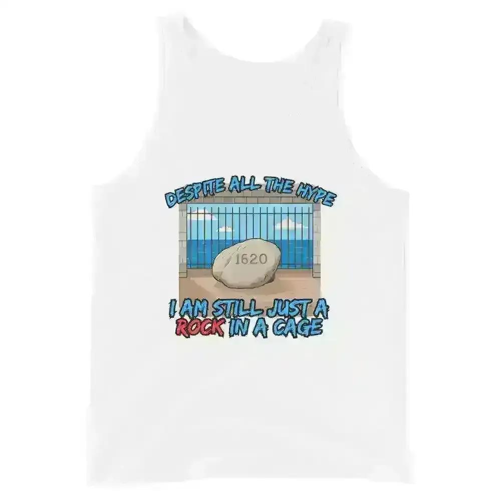 Rock In A Cage Plymouth Rock - Men's Tank - Cady Creations