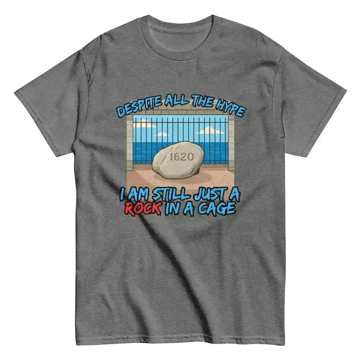Rock In A Cage Plymouth Rock - Unisex Tee - Cady Creations