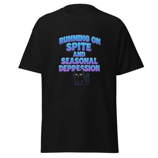 Running On Spite And Seasonal Depression Unisex Tee - Cady Creations