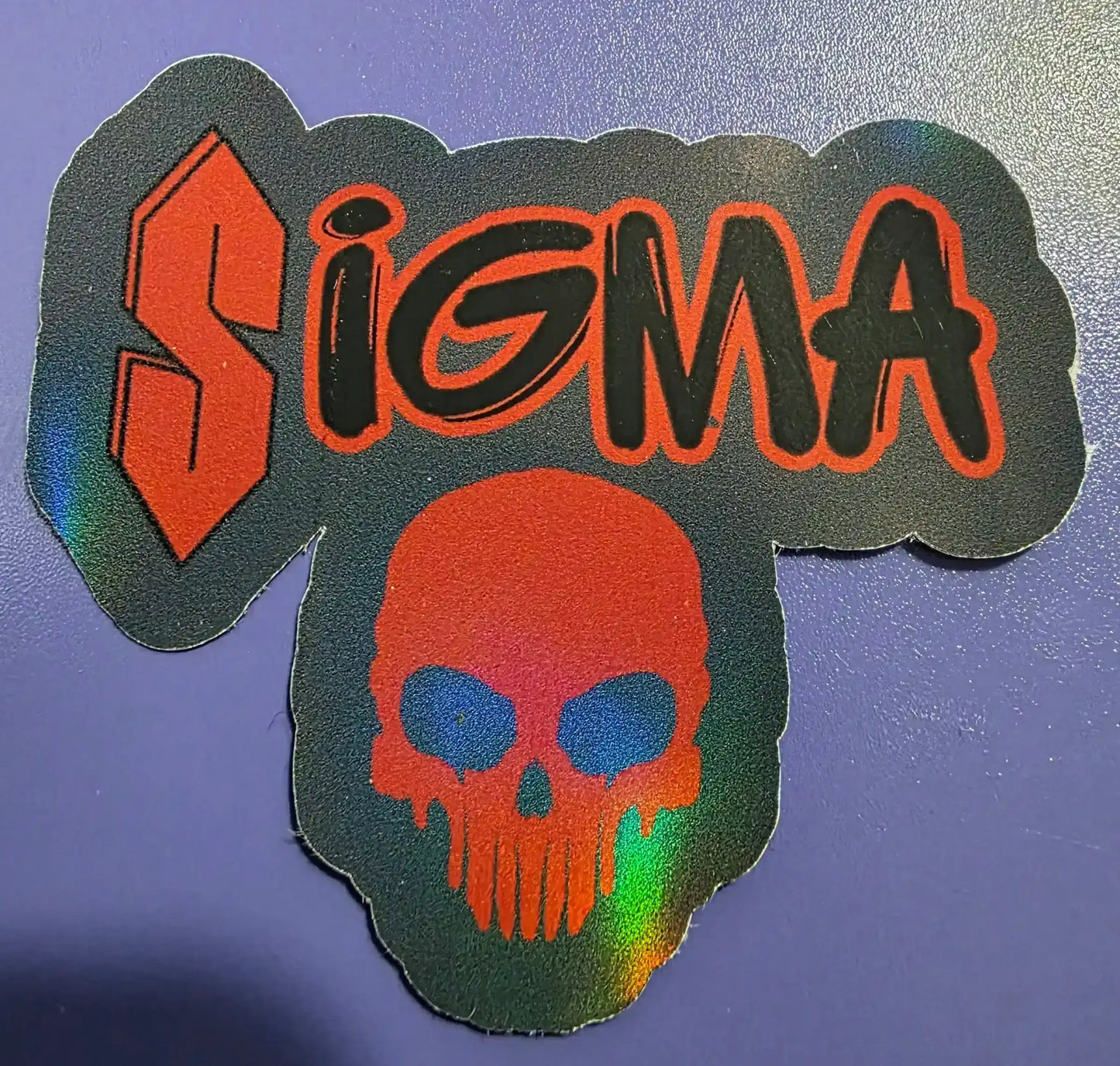 Sigma Skull - Premium Vinyl Sticker - Cady Creations