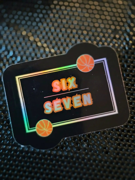 Six Seven Basketball - Premium Vinyl Sticker - Cady Creations