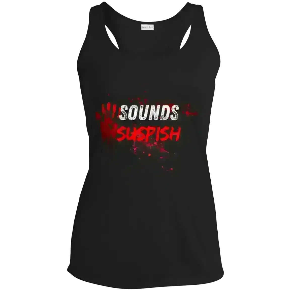 Sounds Suspish - Racerback Tank - Cady Creations